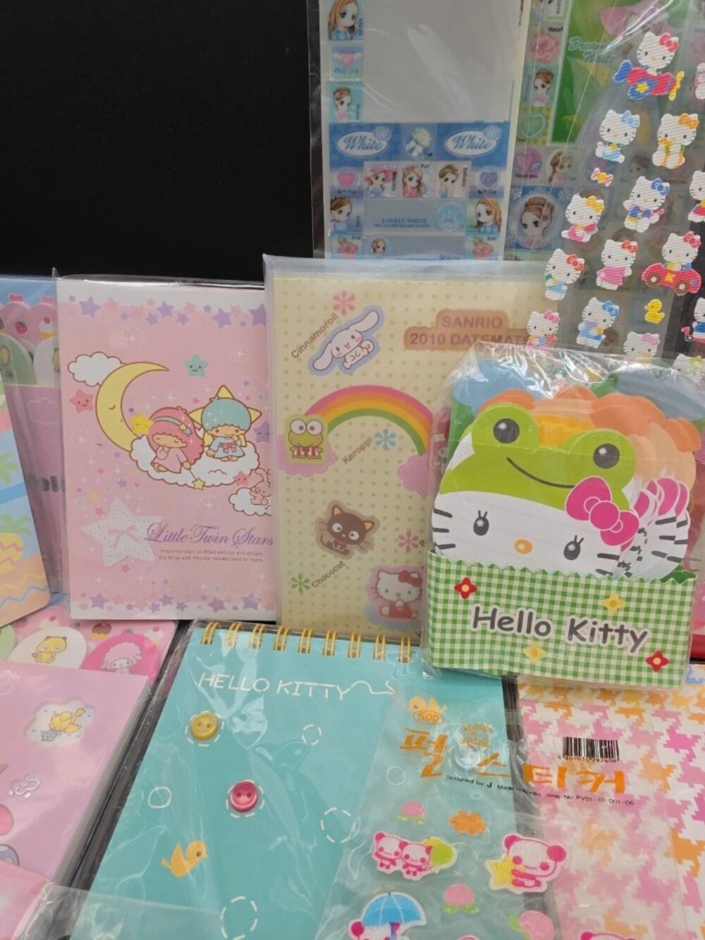 Vintage Sanrio Hello Kitty Stationery Lot: Stickers, Pens & Accessories
